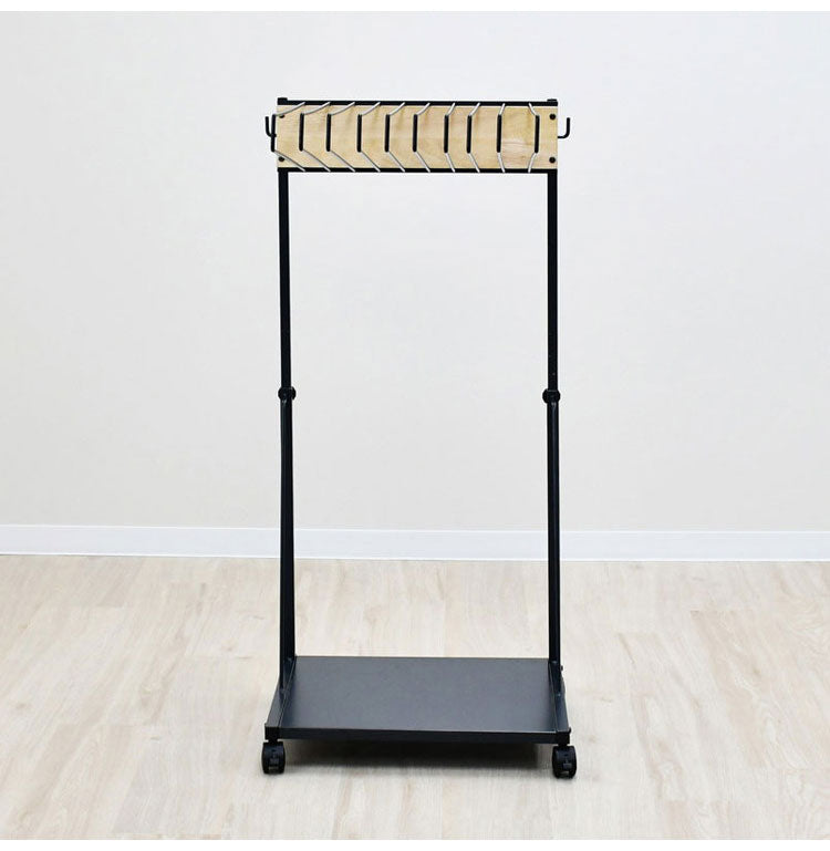 rootis 日本製 ワイドパンツ対応 ジーンズハンガー 10本掛け 高さ調節 棚付き スイング式 滑らないハンガー THE JEANS HANGER ヴィンテージ 古着 スラックスハンガー(代引不可)