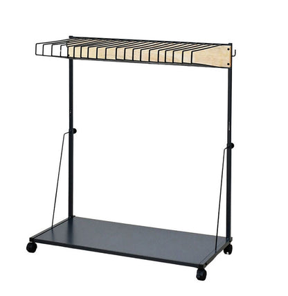 rootis 日本製 ワイドパンツ対応 ジーンズハンガー 20本掛け 高さ調節 棚付き スイング式 滑らないハンガー THE JEANS HANGER ヴィンテージ 古着 スラックスハンガー(代引不可)