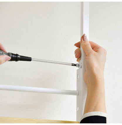 日本製 省スペース スリムウォールラック 幅40 奥行12.5 壁面収納 工具不要 天然木 突っ張り棚 突っ張りラック つっぱり 棚 シェルフ 隙間収納 すき間収納 ディスプレイ(代引不可)