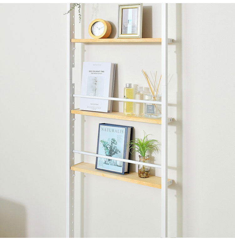 日本製 省スペース スリムウォールラック 幅70 奥行12.5 壁面収納 工具不要 天然木 突っ張り棚 突っ張りラック つっぱり 棚 シェルフ 隙間収納 すき間収納 ディスプレイ(代引不可)