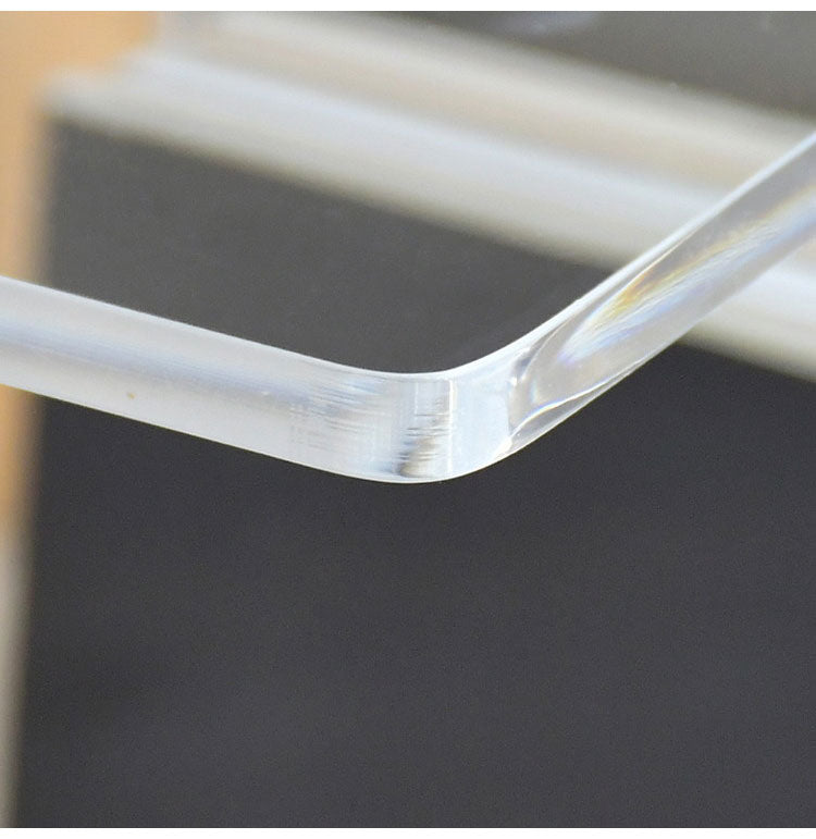 日本製 2way アクリルテーブル コの字型 完成品 10mm厚アクリル使用 透明 クリア サイドテーブル ソファテーブル センターテーブル 棚付き コンソール 燕三条 おしゃれ(代引不可)