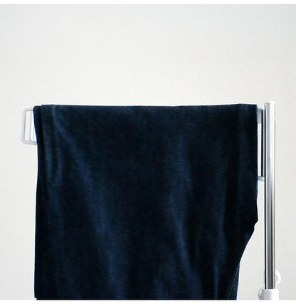 【ワイドパンツ対応】日本製 高さ伸縮ワイドスラックスハンガー 12本掛け スイング式 キャスター付き スラックス収納 ハンガーラック スリム 押入れ 押し入れ 収納 クローゼット ハンガー(代引不可)