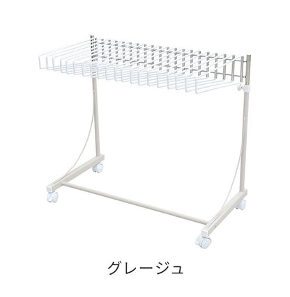 【ワイドパンツ対応】日本製 高さ伸縮ワイドスラックスハンガー 20本掛け スイング式 キャスター付き スラックス収納 ハンガーラック スリム 押入れ 押し入れ 収納 クローゼット ハンガー(代引不可)