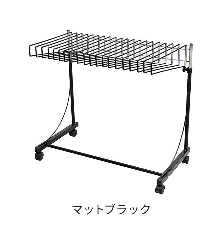 【ワイドパンツ対応】日本製 高さ伸縮ワイドスラックスハンガー 20本掛け スイング式 キャスター付き スラックス収納 ハンガーラック スリム 押入れ 押し入れ 収納 クローゼット ハンガー(代引不可)