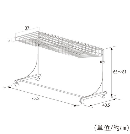 【ワイドパンツ対応】日本製 高さ伸縮ワイドスラックスハンガー 20本掛け スイング式 キャスター付き スラックス収納 ハンガーラック スリム 押入れ 押し入れ 収納 クローゼット ハンガー(代引不可)