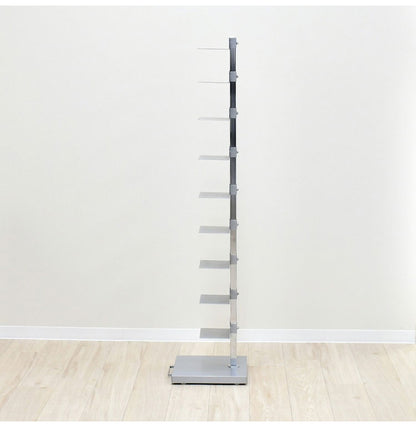 日本製 ブックタワー プレミアムタイプ 10段 積ん読ラック 高さ調節 頑丈スチール 隠しキャスター 本棚 シェルフ マガジンラック コミック 文庫本 積読 棚 ディスプレイ おしゃれ(代引不可)