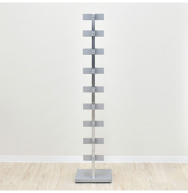 日本製 ブックタワー プレミアムタイプ 10段 積ん読ラック 高さ調節 頑丈スチール 隠しキャスター 本棚 シェルフ マガジンラック コミック 文庫本 積読 棚 ディスプレイ おしゃれ(代引不可)