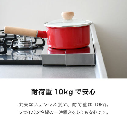 日本製 燕三条 奥行伸縮 フラット排気口カバー 75cm 伸縮式 頑丈 ステンレス 排気口 カバー 奥行き伸縮 コンロ奥ラック グリルカバー 汚れ防止 油はね コンロカバー コンロ IH ロータイプ 薄型