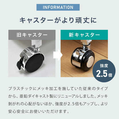 日本製 燕三条 ステンレス作業台ワゴン 幅50cm 引出付き ハンドル付き キッチンワゴン 作業台 調理台 スリム キャスター付き おしゃれ ステンレス天板 シルバー ステンレスワゴン キッチンラック(代引不可)