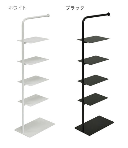 【日本製】 Stack rack シューズラック 5段 収納 靴箱 シューズボックス 下駄箱 薄型 スリム 靴入れ シューズbox(代引不可)