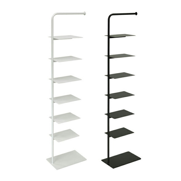 【日本製】 Stack rack シューズラック 7段 収納 靴箱 シューズボックス 下駄箱 薄型 スリム 靴入れ シューズbox(代引不可)