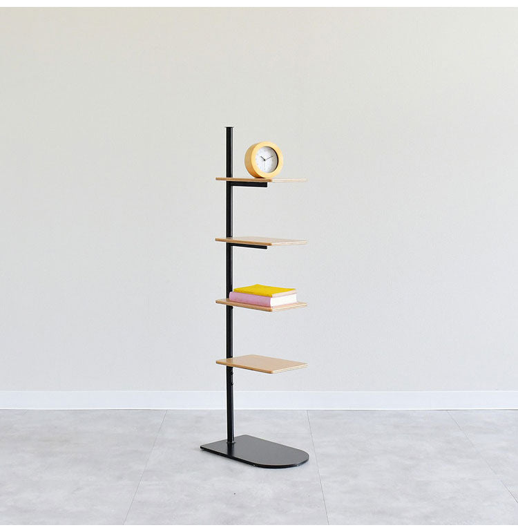 rootis 日本製 サイドテーブルスタンド 新潟県南魚沼産木材使用 サイドテーブル ディスプレイラック 棚 コーヒーテーブル ソファサイド ベッドサイド スリム 足立製作所 bokula(代引不可)