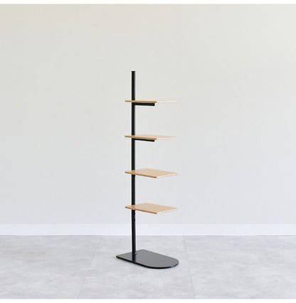 rootis 日本製 サイドテーブルスタンド 新潟県南魚沼産木材使用 サイドテーブル ディスプレイラック 棚 コーヒーテーブル ソファサイド ベッドサイド スリム 足立製作所 bokula(代引不可)