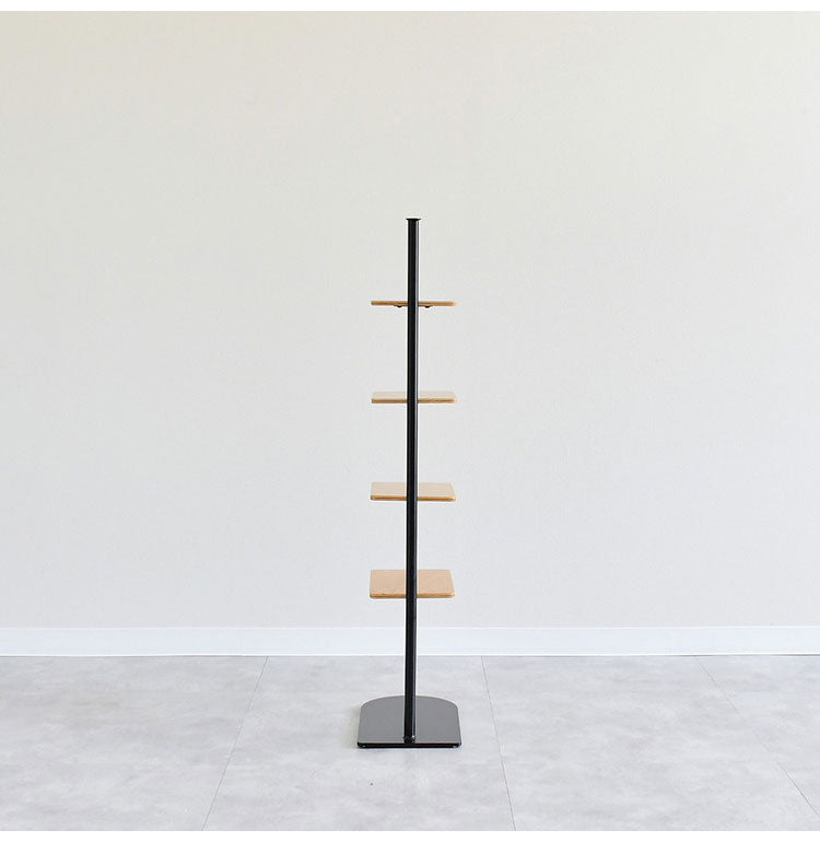 rootis 日本製 サイドテーブルスタンド 新潟県南魚沼産木材使用 サイドテーブル ディスプレイラック 棚 コーヒーテーブル ソファサイド ベッドサイド スリム 足立製作所 bokula(代引不可)