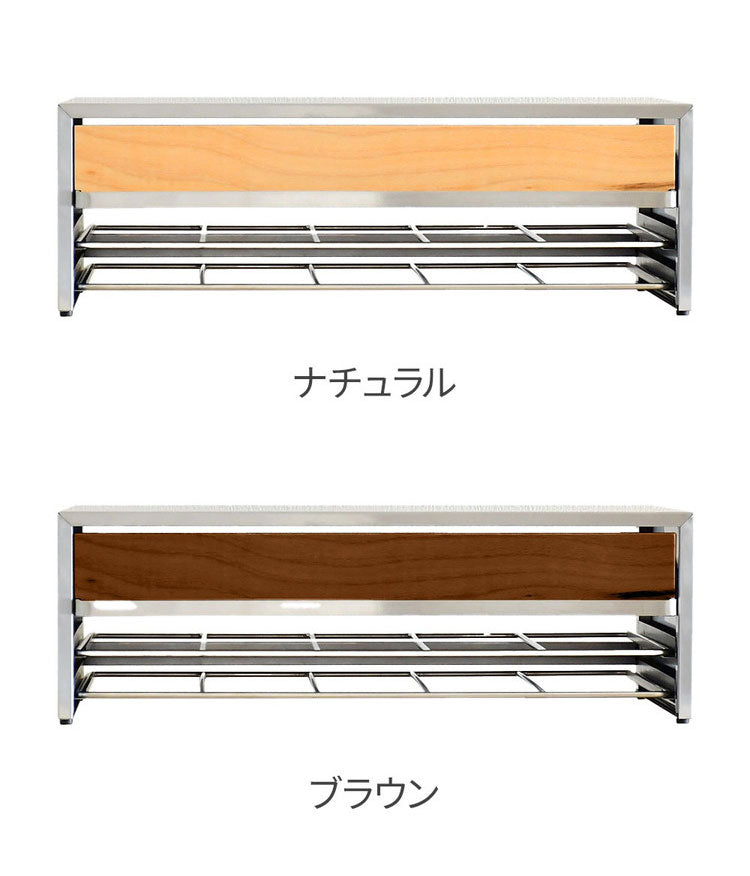 rootis 日本製 食洗機ラック 完成品 耐荷重40kg 幅47cm 引出し付き 新潟県南魚沼産木材使用 ステンレス 食洗機台 食洗器台 食洗器ラック 置き台 収納付き 足立製作所 bokula(代引不可)