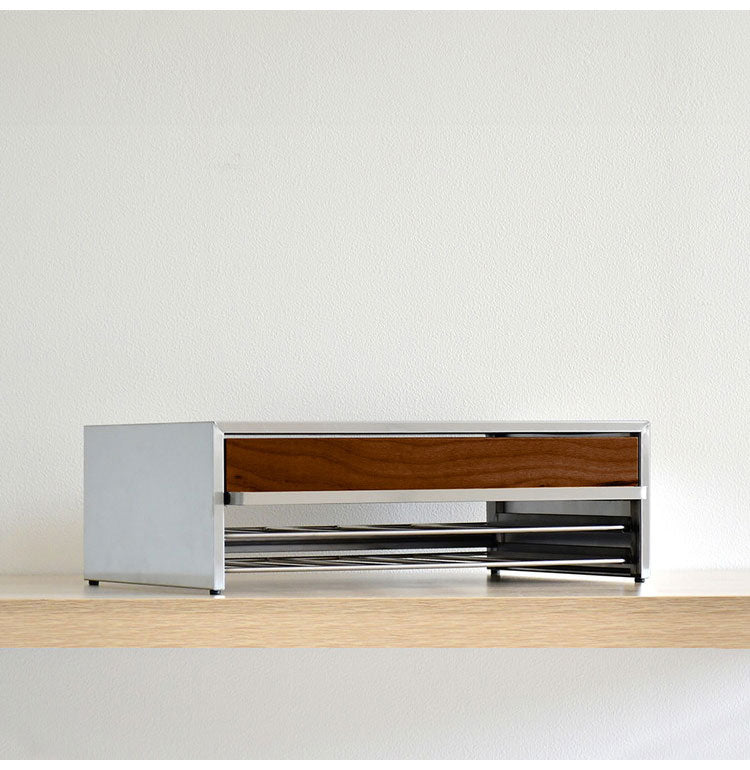 rootis 日本製 食洗機ラック 完成品 耐荷重40kg 幅47cm 引出し付き 新潟県南魚沼産木材使用 ステンレス 食洗機台 食洗器台 食洗器ラック 置き台 収納付き 足立製作所 bokula(代引不可)