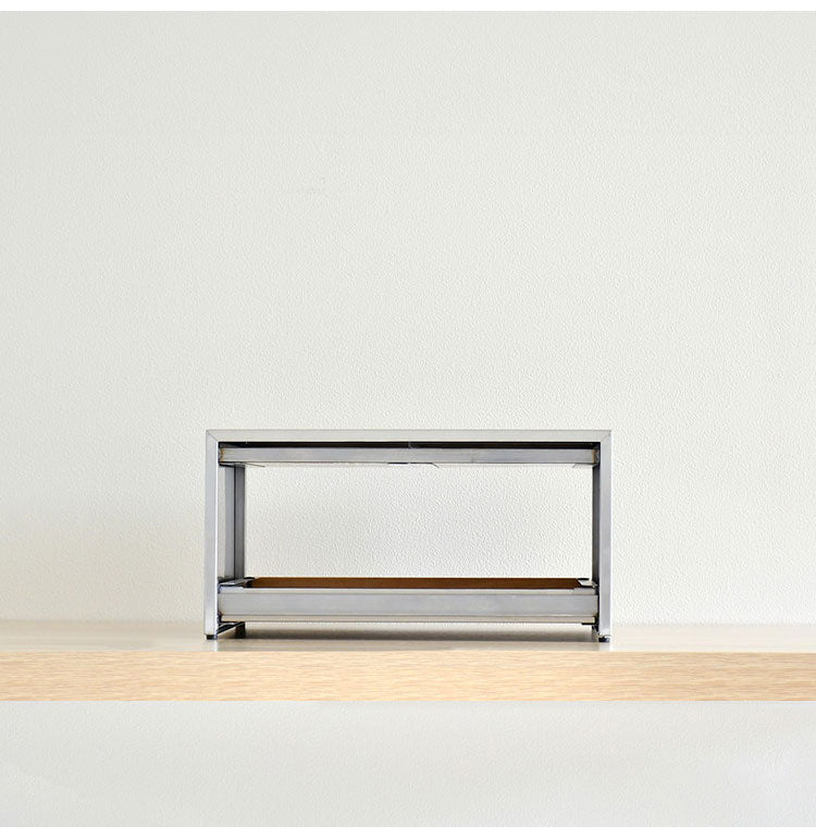 rootis 日本製 トースターラック 完成品 耐荷重20kg 幅36cm 引出し付き 新潟県南魚沼産木材使用 ステンレス ブレッドケース キッチン収納 パンケース 足立製作所 bokula(代引不可)