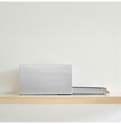 rootis 日本製 トースターラック 完成品 耐荷重20kg 幅36cm 引出し付き 新潟県南魚沼産木材使用 ステンレス ブレッドケース キッチン収納 パンケース 足立製作所 bokula(代引不可)