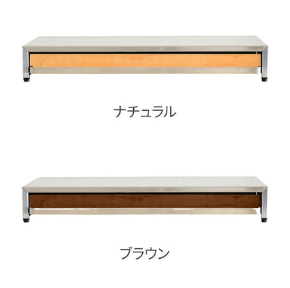 rootis 日本製 オーブンレンジラック 完成品 耐荷重20kg 幅45cm スライドテーブル 新潟県南魚沼産木材使用 スライドトレー 家電下トレー 家電下ラック 作業台 足立製作所 bokula(代引不可)