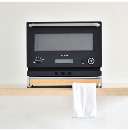 rootis 日本製 オーブンレンジラック 完成品 耐荷重20kg 幅45cm スライドテーブル 新潟県南魚沼産木材使用 スライドトレー 家電下トレー 家電下ラック 作業台 足立製作所 bokula(代引不可)