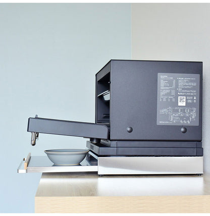 rootis 日本製 オーブンレンジラック 完成品 耐荷重20kg 幅45cm スライドテーブル 新潟県南魚沼産木材使用 スライドトレー 家電下トレー 家電下ラック 作業台 足立製作所 bokula(代引不可)