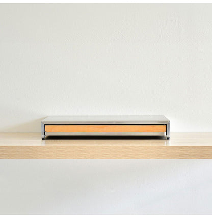 rootis 日本製 オーブンレンジラック 完成品 耐荷重20kg 幅45cm スライドテーブル 新潟県南魚沼産木材使用 スライドトレー 家電下トレー 家電下ラック 作業台 足立製作所 bokula(代引不可)