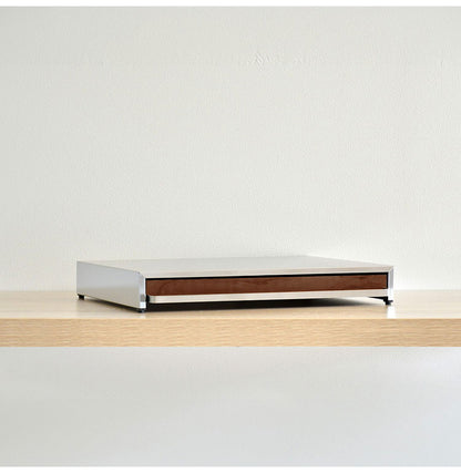 rootis 日本製 オーブンレンジラック 完成品 耐荷重20kg 幅45cm スライドテーブル 新潟県南魚沼産木材使用 スライドトレー 家電下トレー 家電下ラック 作業台 足立製作所 bokula(代引不可)