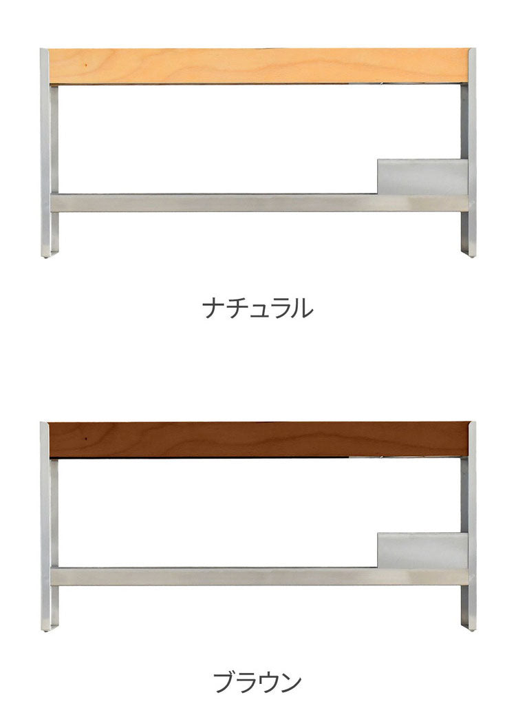 rootis 日本製 スパイス&ツールラック 完成品 幅50cm 新潟県南魚沼産木材使用 ツールスタンド 調味料ラック スパイスラック カウンター上収納 足立製作所 bokula(代引不可)