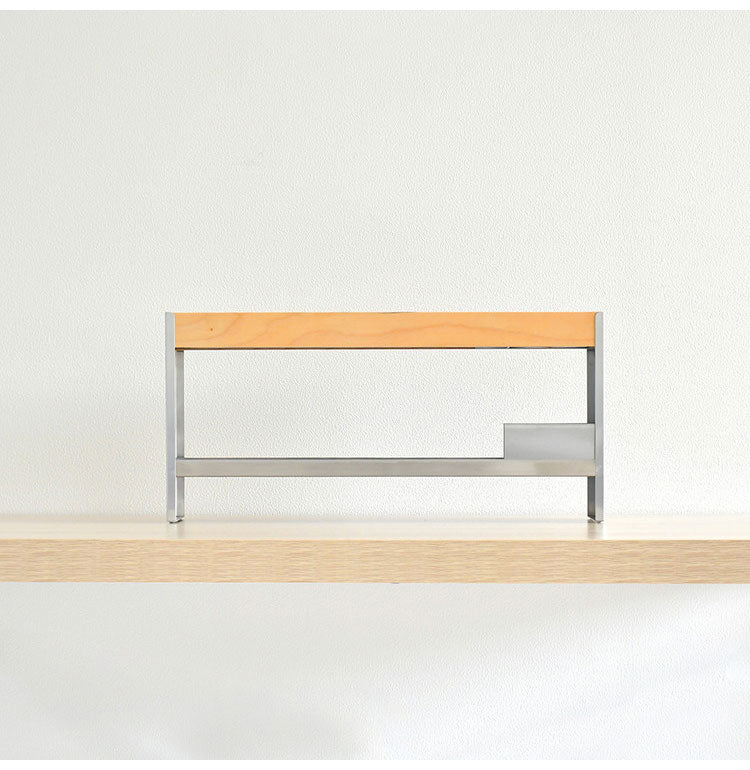 rootis 日本製 スパイス&ツールラック 完成品 幅50cm 新潟県南魚沼産木材使用 ツールスタンド 調味料ラック スパイスラック カウンター上収納 足立製作所 bokula(代引不可)