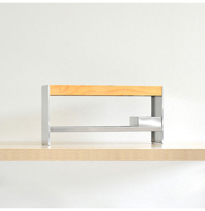 rootis 日本製 スパイス&ツールラック 完成品 幅50cm 新潟県南魚沼産木材使用 ツールスタンド 調味料ラック スパイスラック カウンター上収納 足立製作所 bokula(代引不可)