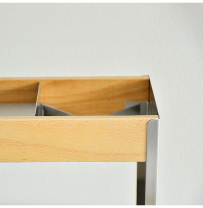 rootis 日本製 スパイス&ツールラック 完成品 幅50cm 新潟県南魚沼産木材使用 ツールスタンド 調味料ラック スパイスラック カウンター上収納 足立製作所 bokula(代引不可)