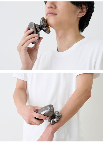 BEAUM 7ヘッドボディシェイバー 全身 電動グルーマー ムダ毛処理 メンズ 男性 チタンコート 充電式 コードレス 防水 IPX7 水洗い 風呂場 剃毛 簡単着脱 清潔 ビューム アピックス APIX ASV-B07