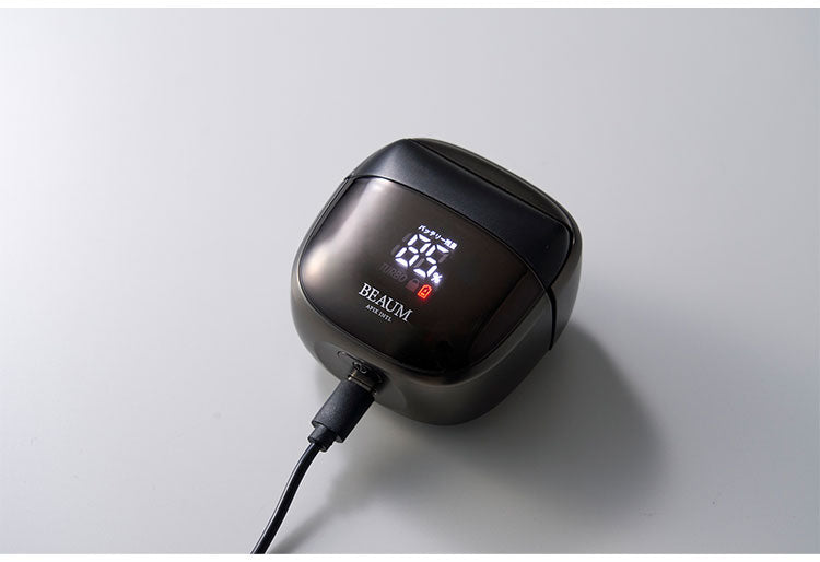BEAUM 6枚刃シェーバー 電動グルーマー ムダ毛処理 メンズ 男性 チタンコート 充電式 コードレス 防水 IPX7 水洗い 風呂場 持ち運び コンパクト ケース付き 剃毛 ビューム アピックス APIX ASV-B06