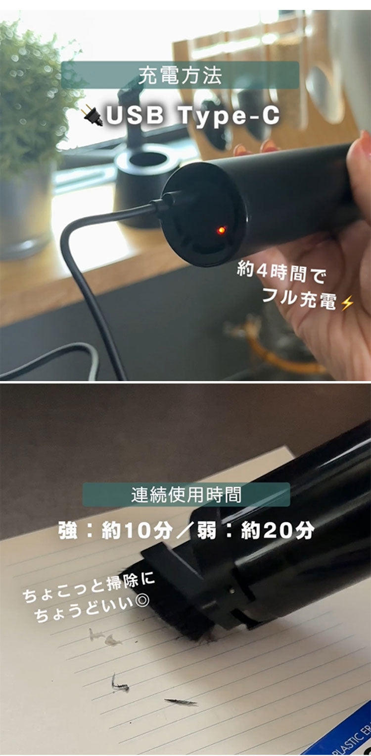 CCP コードレスハンディクリーナー SMOOK スムーク小型掃除機 キッチン 軽量 ハイパワー パワフル 水洗い スリム 簡単ゴミ捨て 専用スタンド ワンタッチ ノズル 隙間 棚 車 パソコン CM-DC26