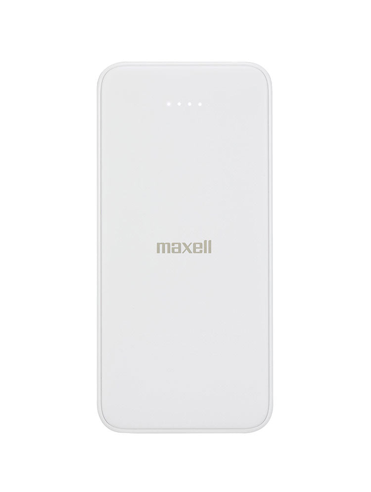 maxell マクセル PD対応半固体モバイルバッテリー 20W 10000mAh 大容量 長寿命 半固体電池 モバイル充電器 USB タイプC PSE適合 安全 発火防止 機内持ち込み可 MPC-CSSB10000PD ブラック ホワイト