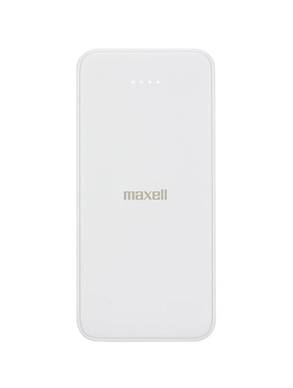 maxell マクセル PD対応半固体モバイルバッテリー 20W 10000mAh 大容量 長寿命 半固体電池 モバイル充電器 USB タイプC PSE適合 安全 発火防止 機内持ち込み可 MPC-CSSB10000PD ブラック ホワイト