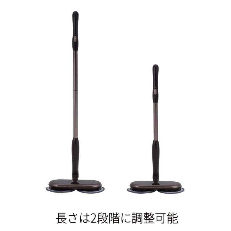 CCP シーシーピー 電動モップ 回転モップクリーナー TZJ-MA951-WH 回転 モップ クリーナー コードレス neo+ 電動 充電式 水拭き ツインモップ