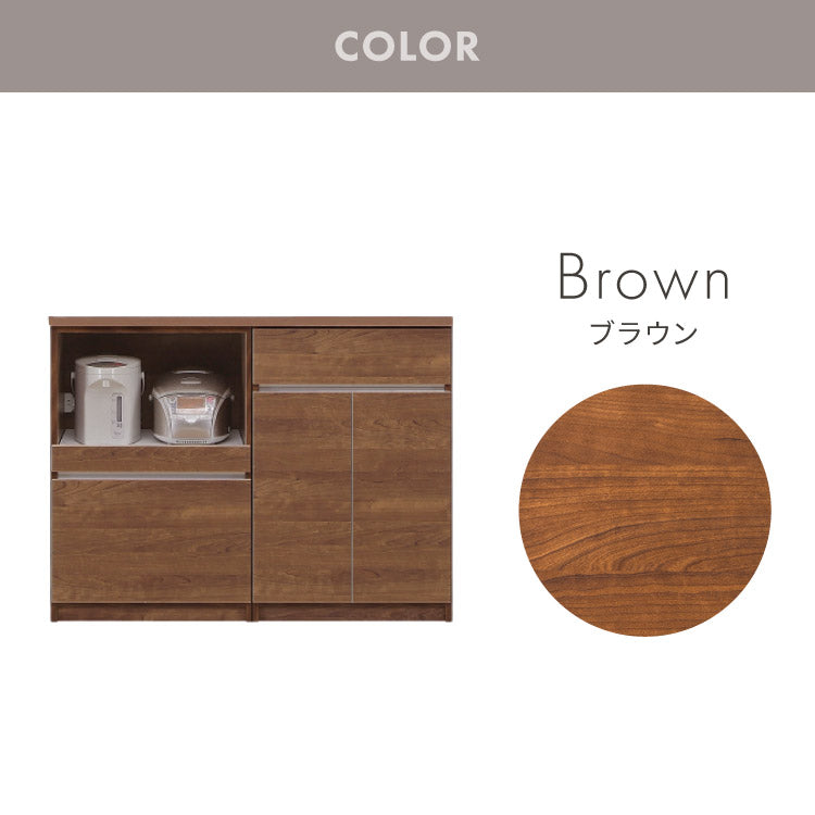 キッチンカウンター 120 幅120 高さ93 開き扉 オープンスライド 完成品 国産 開梱設置無料 日本製 レンジ台 カウンター テーブル 食器棚 キッチンボード 引き出し(代引不可)