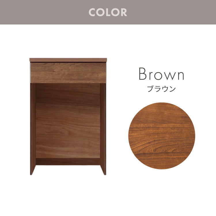 キッチンカウンター 60 幅60 高さ93 ダストボックス ゴミ箱 完成品 国産 日本製 大川家具 レンジ台 カウンター テーブル 食器棚 キッチンボード 引き出し(代引不可)