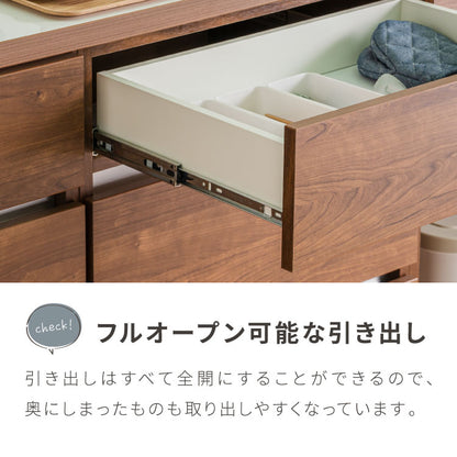 キッチンカウンター 60 幅60 高さ93 開き扉 完成品 国産 日本製 大川家具 レンジ台 カウンター テーブル 食器棚 キッチンボード 引き出し 大容量(代引不可)