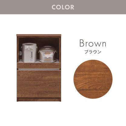 キッチンカウンター 60 幅60 高さ93 オープンスライド 完成品 国産 日本製 大川家具 レンジ台 カウンター テーブル 食器棚 キッチンボード 引き出し 大容量(代引不可)