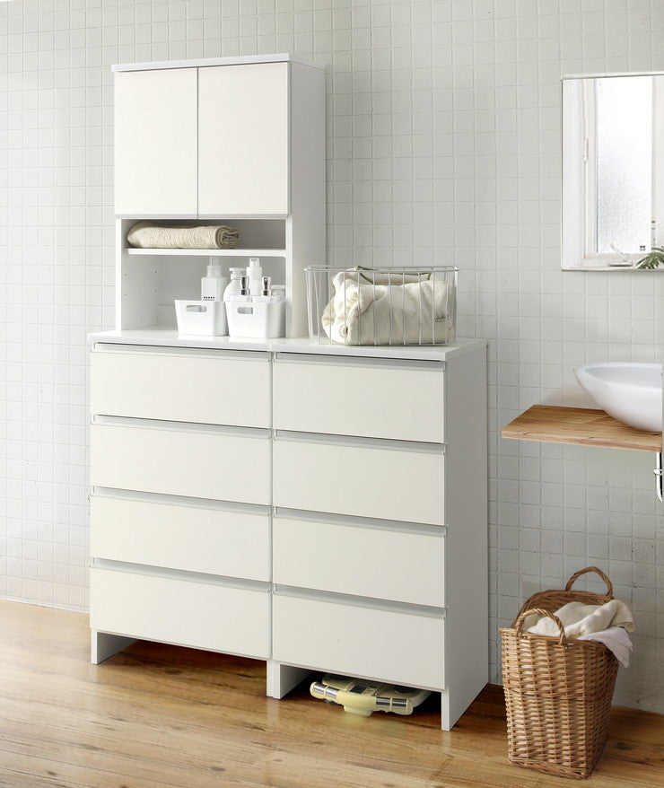 ランドリーチェスト ロータイプ 幅50cm 高さ100cm 奥行40cm 【国産 大川家具 完成品】 ランドリー収納 ランドリーボックス サニタリーラック サニタリーチェスト(代引不可)