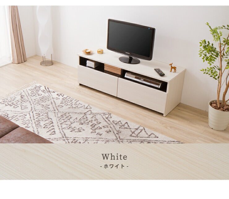 ローボード 幅120cm 木製 42インチ 32インチ 52インチ 白 ホワイト ブラウン おしゃれ テレビ台 テレビボード テレビラック TV台 TVボード 収納 【日本製 大川家具 完成品】 (代引不可)