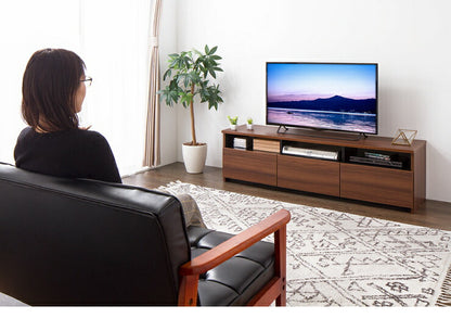 ローボード 幅150cm 【日本製 大川家具 完成品】 テレビ台 テレビボード テレビラック 木製 42インチ 32インチ 52インチ 一人暮らし(代引不可)