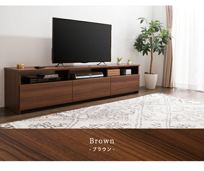 ローボード 幅180cm 木製 42インチ 32インチ 52インチ 白 ホワイト ブラウン おしゃれ テレビ台 テレビボード テレビラック TV台 TVボード 収納 【日本製 大川家具 完成品】(代引不可)
