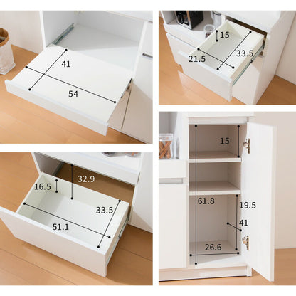 食器棚 キッチンボード 幅90cm 国産 完成品 大川家具 開梱設置無料 モイス加工 防汚加工 鏡面ホワイト セラミック調グレー オーク グレージュ 大容量 キッチン 収納(代引不可)