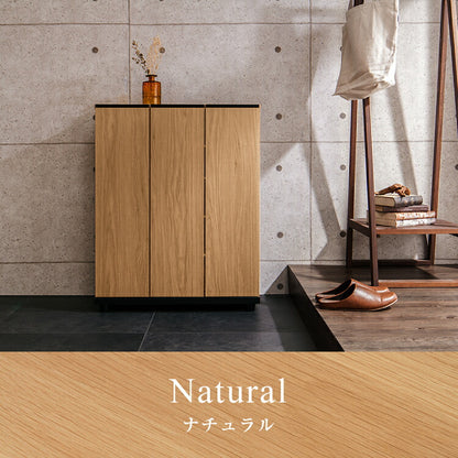 【国産 完成品 大川家具】 シューズボックス 幅75cm 高さ96cm 奥行き35cm SCHALKE75 ロータイプ 消臭/脱臭機能付き シャルケ75(代引不可)