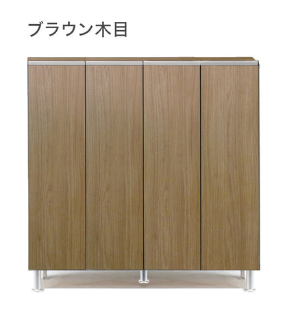 シューズボックス ロータイプ 幅100cm 【国産 大川家具 完成品】 シューズラック 靴収納 靴箱 完成品 下駄箱 玄関収納 シューズラック ラック 収納家具 玄関 シューズBOX 日本製(代引不可)