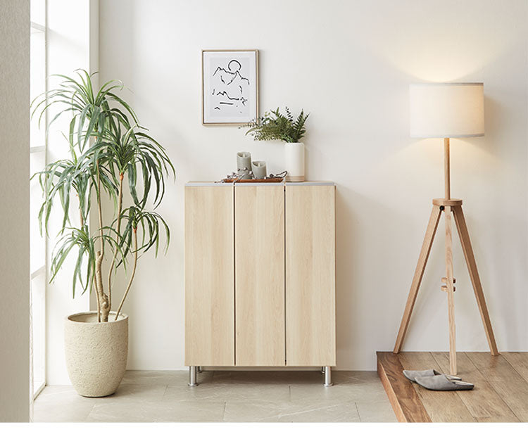 シューズボックス ロータイプ 幅75cm 【国産 大川家具 完成品】 シューズラック 靴収納 靴箱 完成品 下駄箱 玄関収納 シューズラック ラック 収納家具 玄関 シューズBOX 日本製(代引不可)