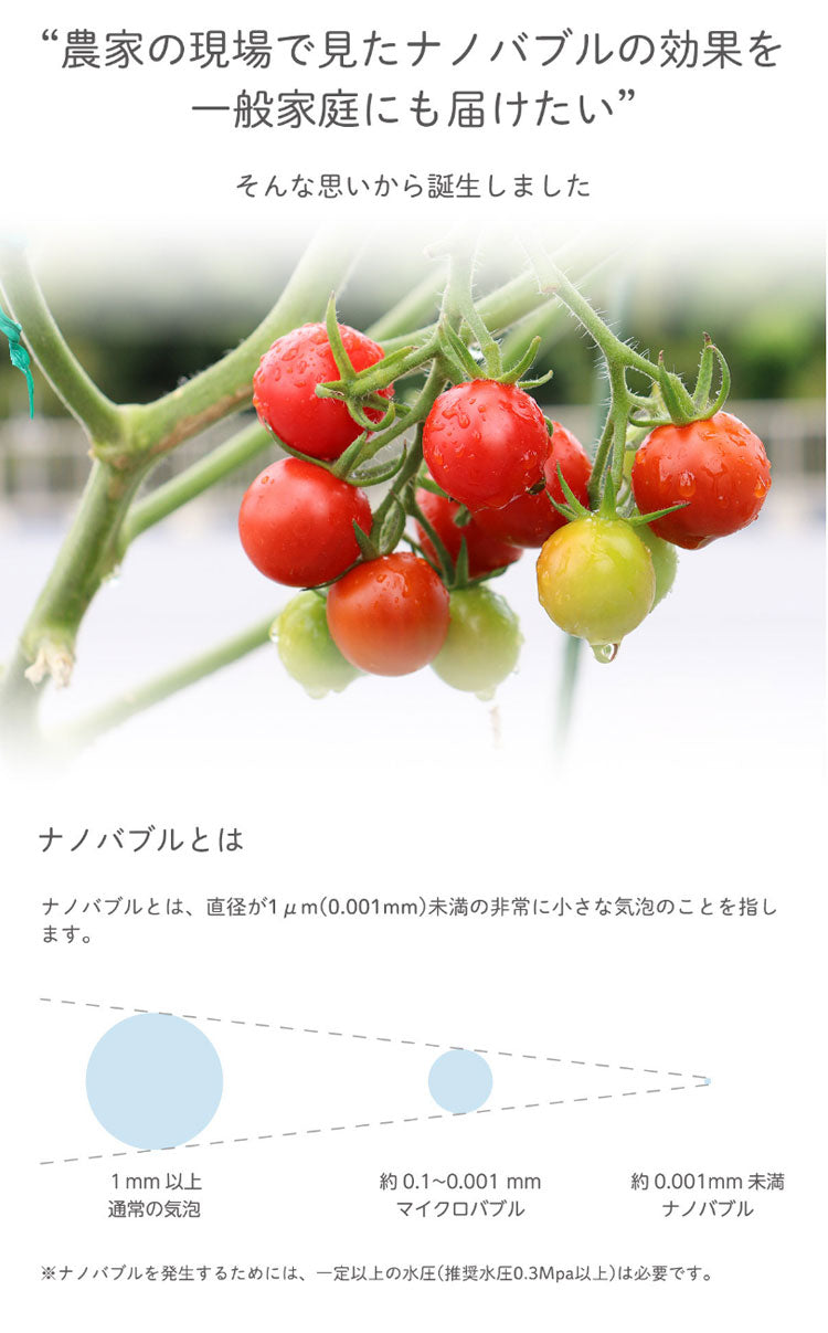 ドリテック ナノエアミスト ナノバブル散水ノズル メーカー1年保証 グッドデザイン受賞 ホースにつけるだけ 園芸 家庭菜園 野菜 花 ガーデニング 散水ノズル ホース nano air mist dretec